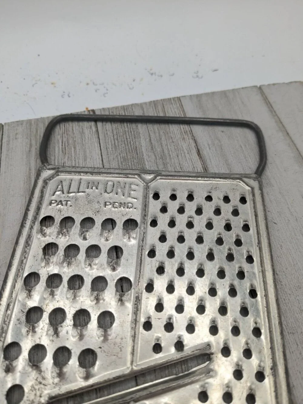 All in One Metal Vintage Cheese Vegetable Veggie Grater 10 1/2